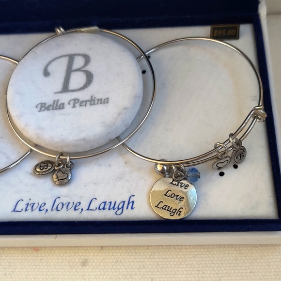 Bella Perlina Silver Charm Bracelet Set - Picture 3 of 5